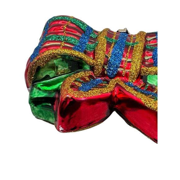 Celebrations by Christopher Radko Festive Bow Ornament Glass 2009 Christmas - Picture 7 of 10